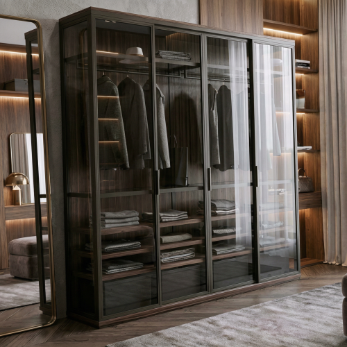 Гардеробный лофт шкаф "Westline" с раздвижными дверями