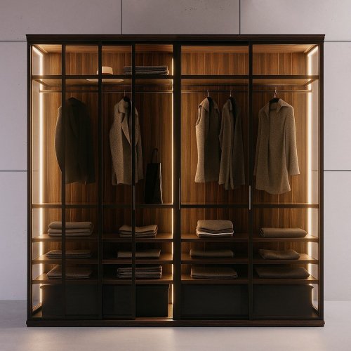 Гардеробный лофт шкаф "Westline" с раздвижными дверями