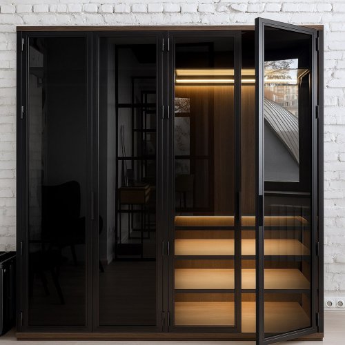 Гардеробный шкаф "Westline" с подсветкой, размер: 2500x2500x600мм